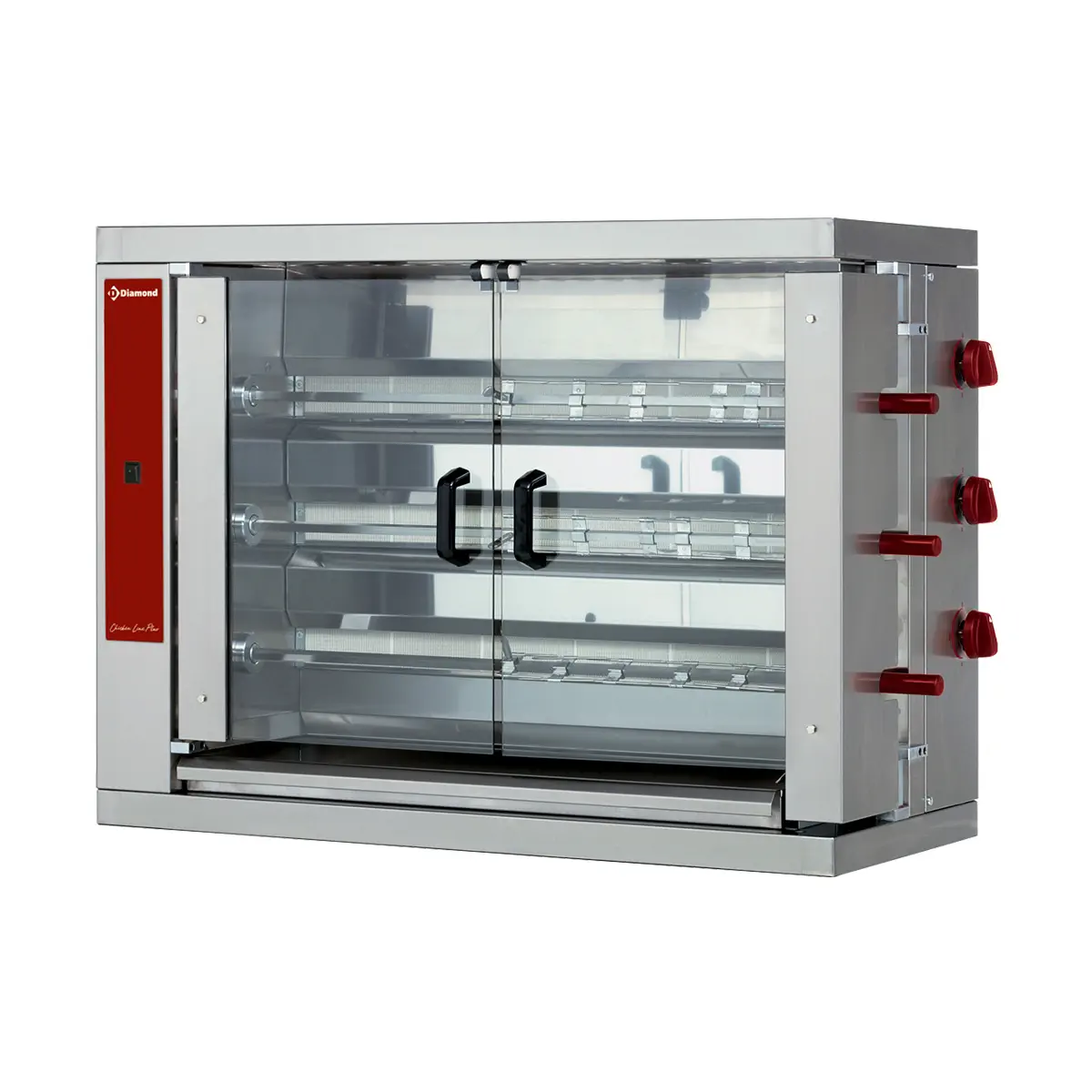 Rôtissoire gaz 3 broches (18 poulets)