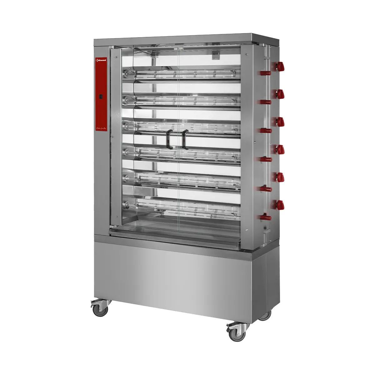 Rôtissoire gaz 6 broches (36 poulets)