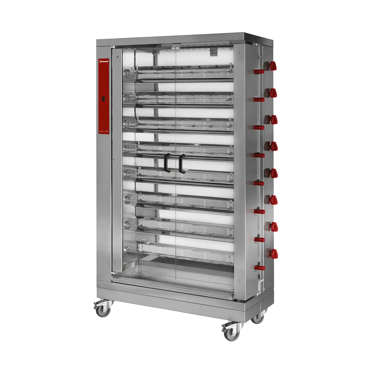 Rôtissoire gaz 8 broches (48 poulets)