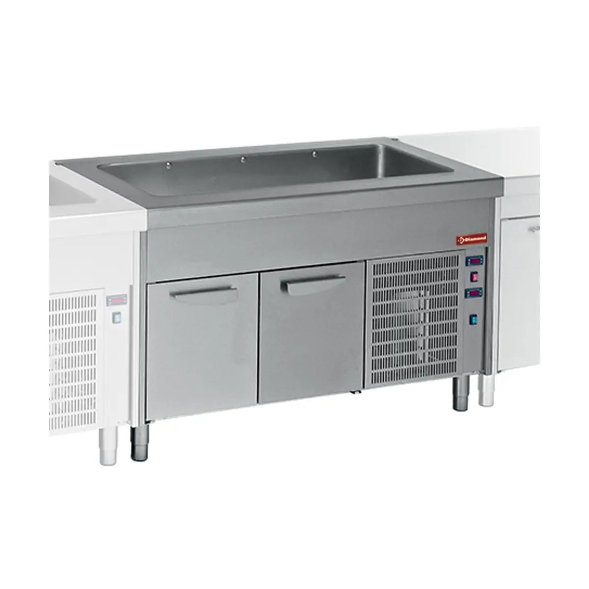 Elément cuve réfrigerée sur armoire réfrigerée 6x GN 1/1