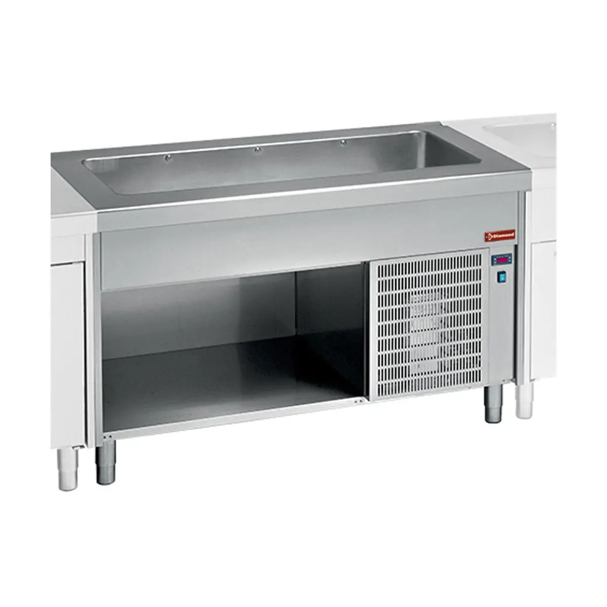 Elément cuve réfrigerée sur meuble 4x GN 1/1