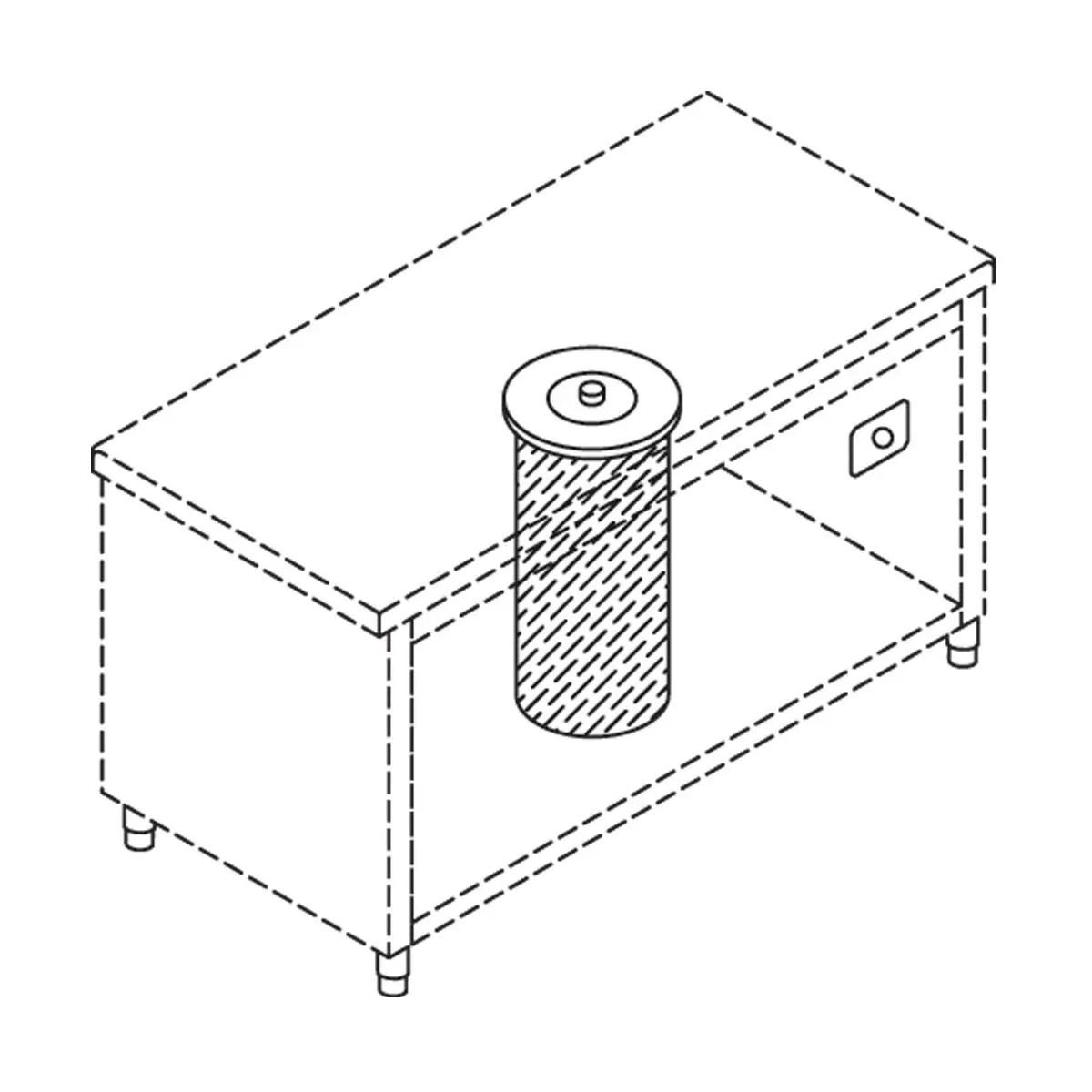Elévateur neutre pour assiettes, capacité 50-60 diam.190 - 260 mm