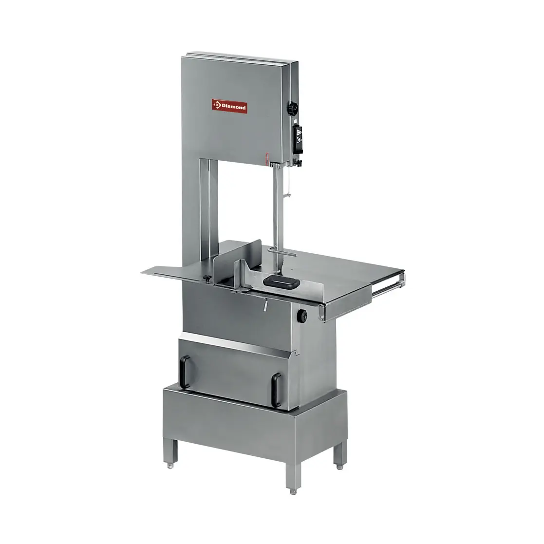 Scie à os en inox sur soubassement, 3000 mm, 700 tours/min