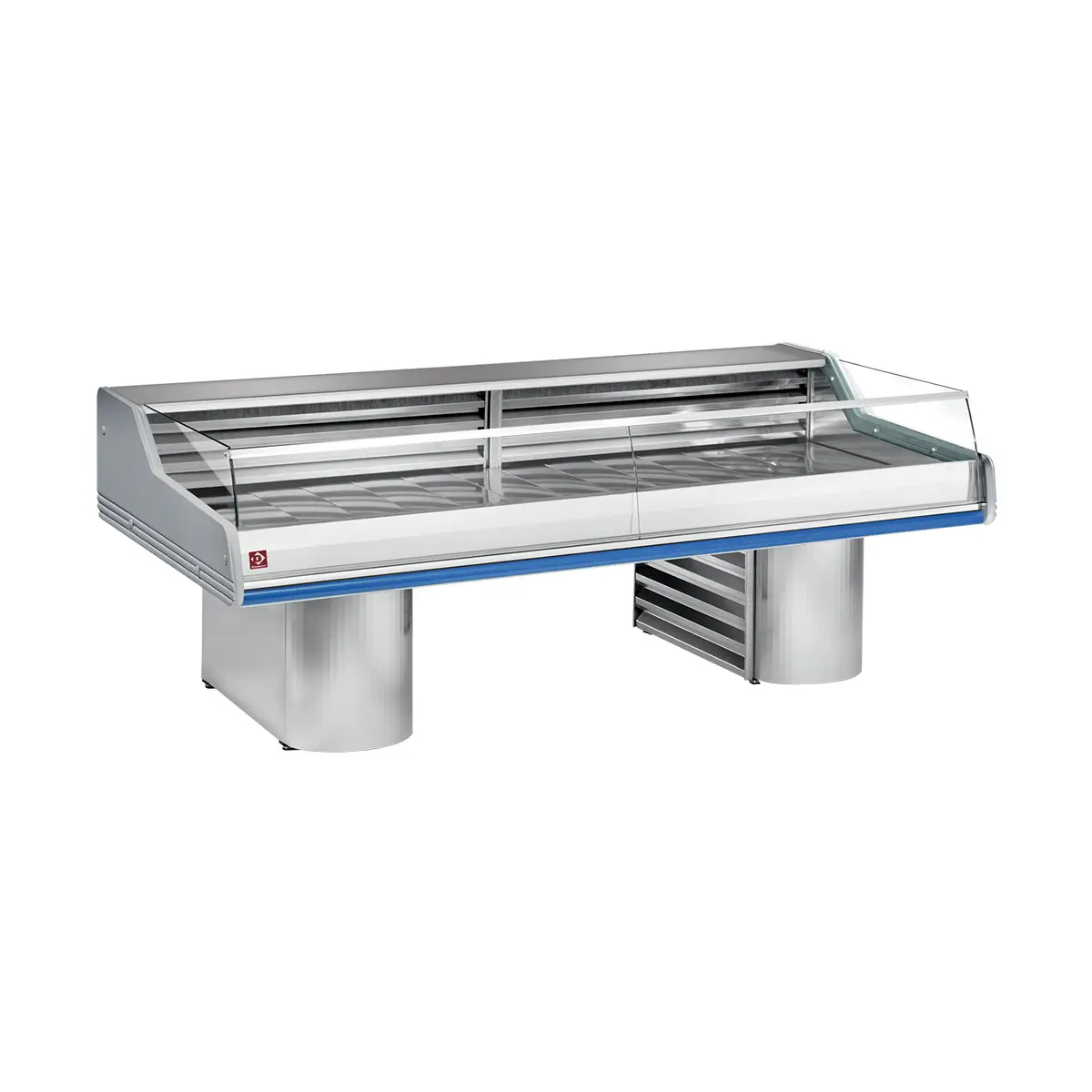 Comptoirs vitrine réfrigérés à vitre " Self-Service ", sur socles - 1500 x 1195 mm