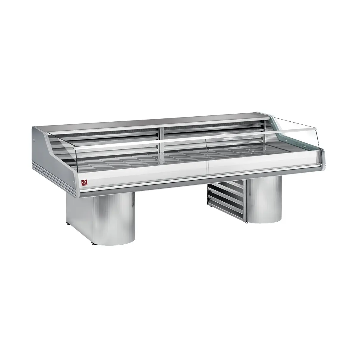 Comptoirs vitrine réfrigérés à vitre " Self-Service ", sur socles - 2500 x 1195 mm
