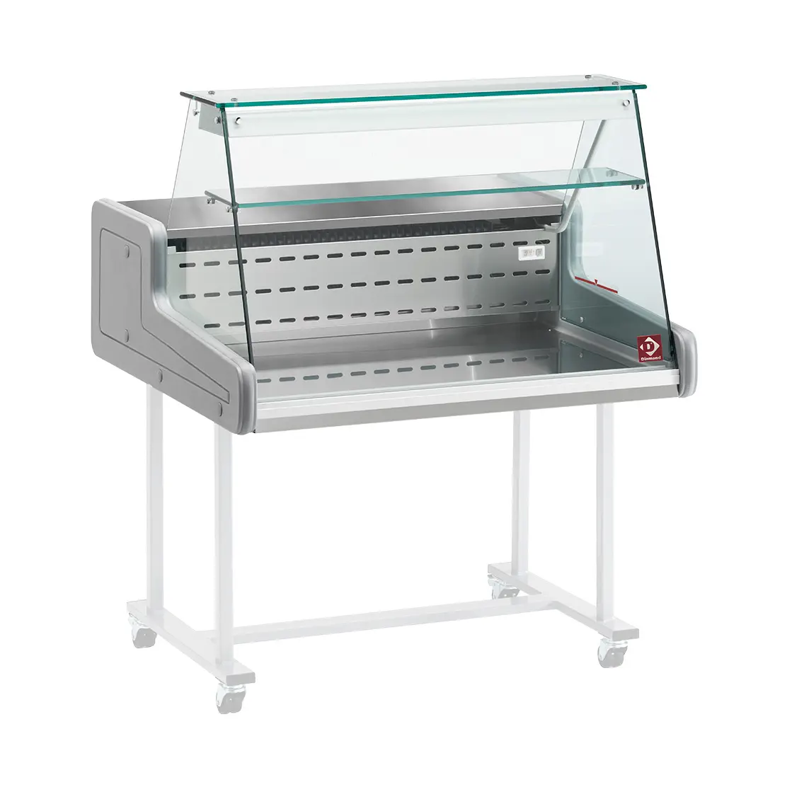Comptoir-vitrine réfrigéré - vitre droite - 1000 x 930 mm