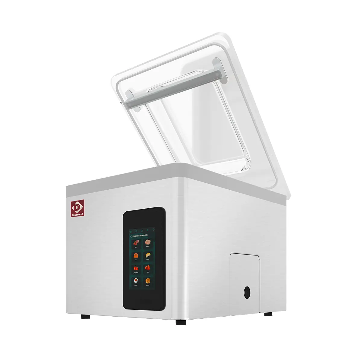 Machine sous vide, cuve inox 370x350xh150 mm. 16 m3/h écran TOUCH