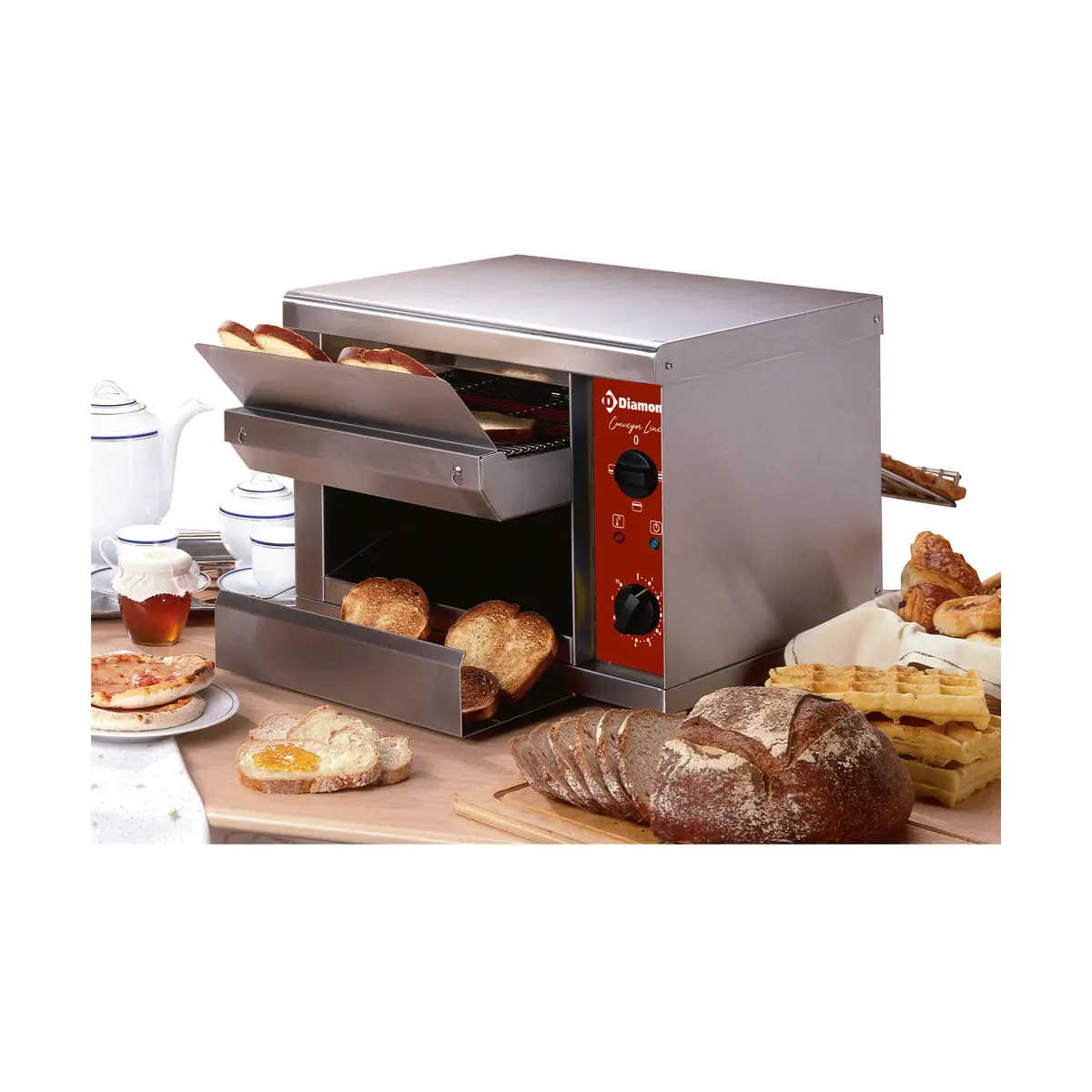 Toaster automatique, 540 toasts/heure