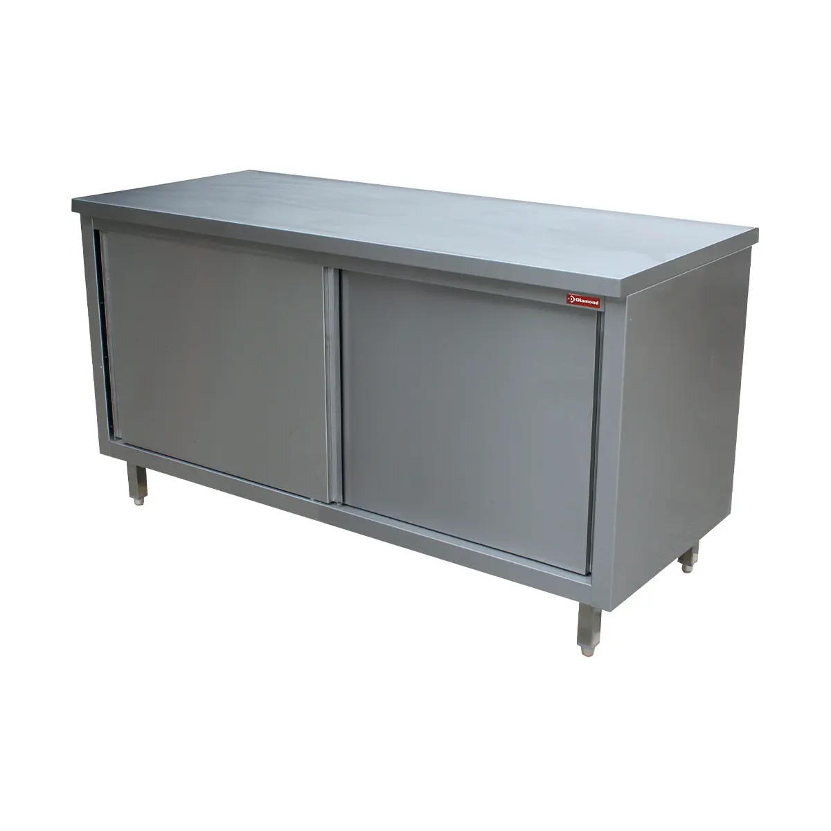 Table armoire neutre, portes coulissantes - 1000 x 600 mm