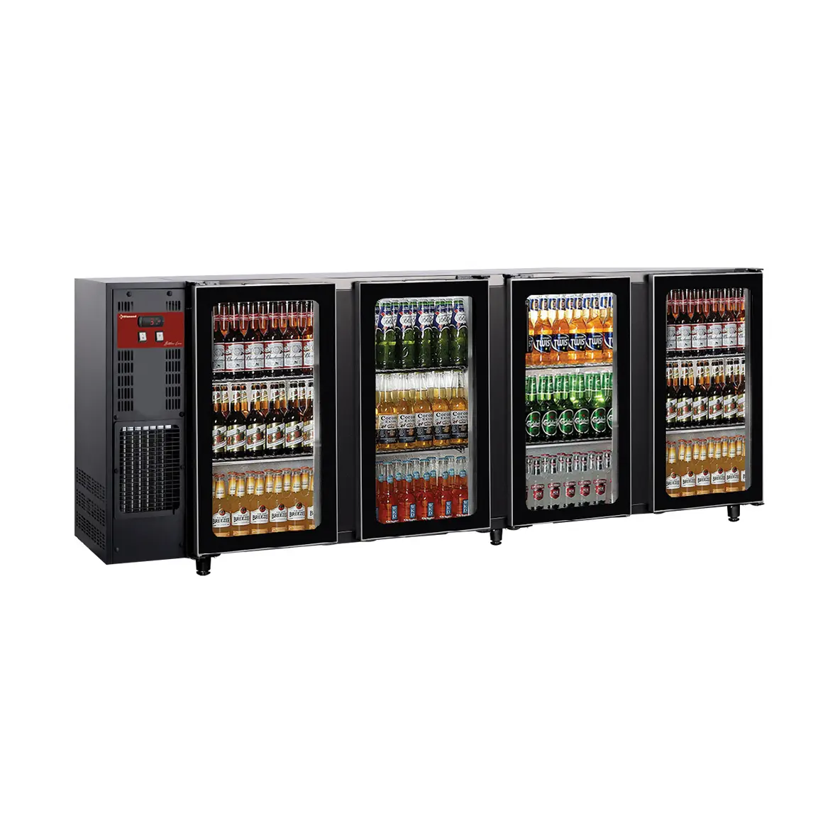 Arrière de bar 4 portes vitrées,783 Lt.