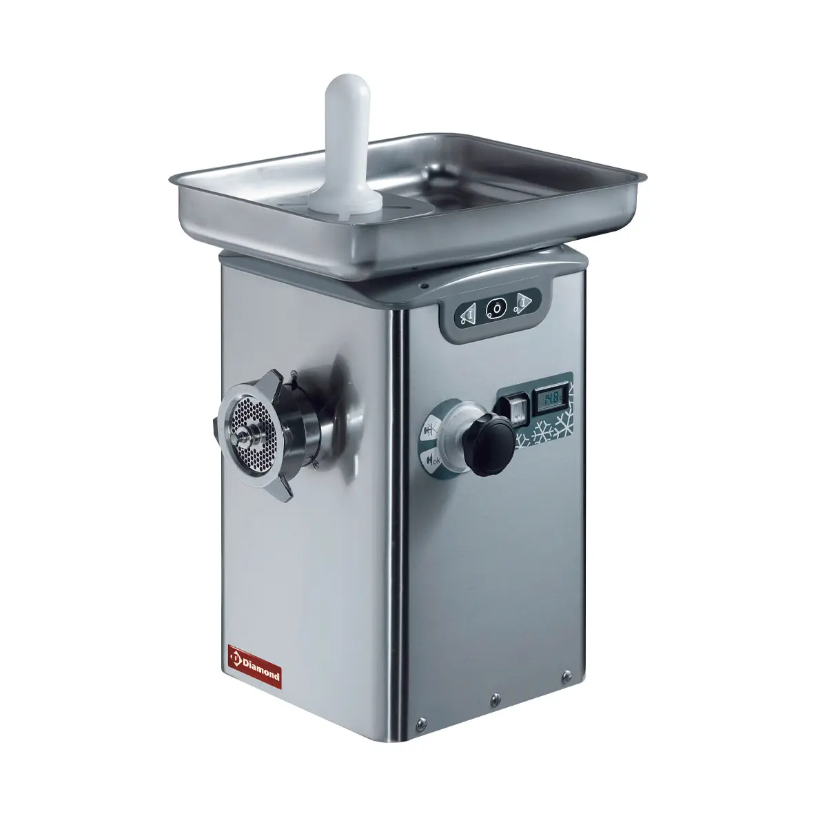 Hachoir à viande N°22 réfrigéré, monobloc inox