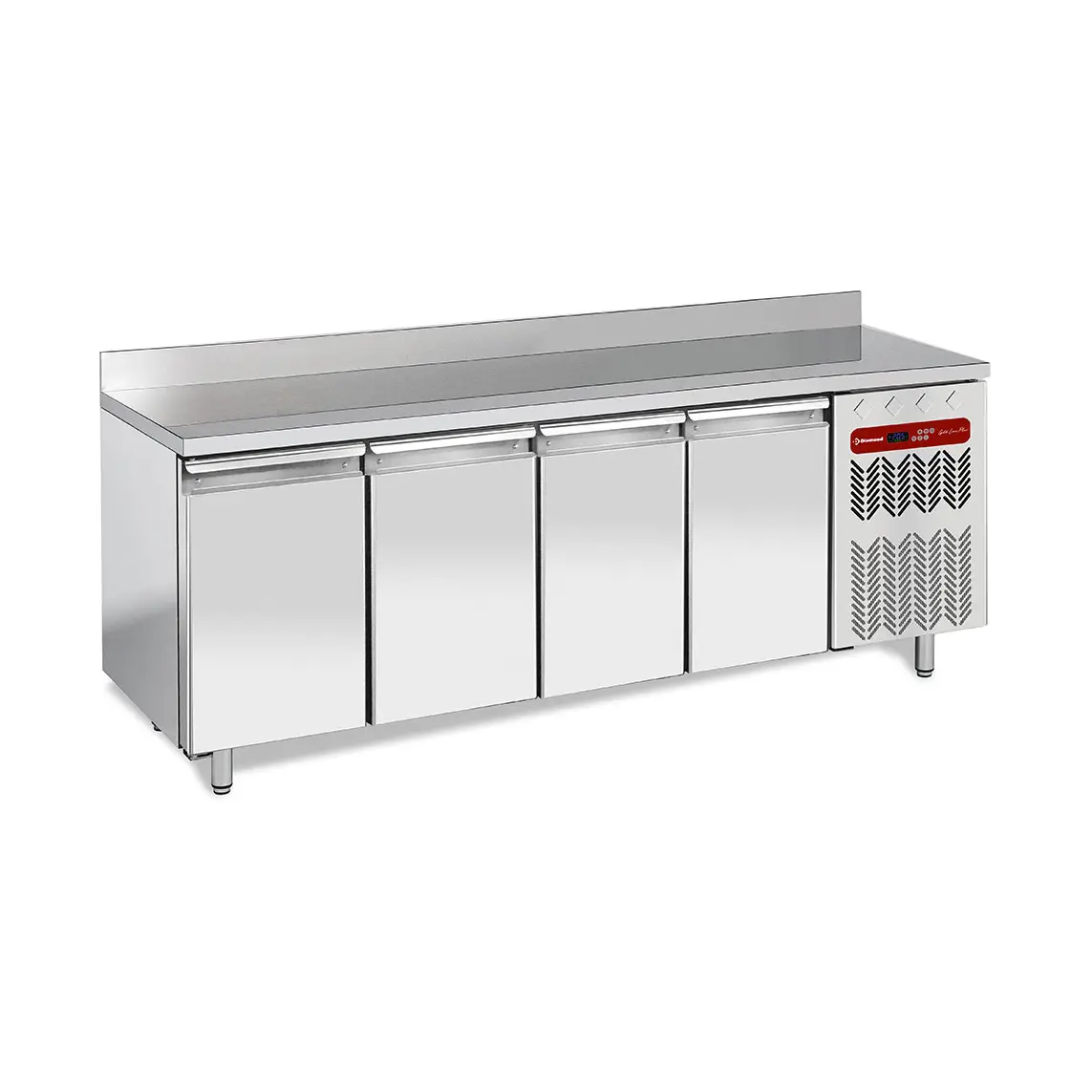 Table de congélation "murale", ventilée, 4 portes GN 1/1, 550 litres