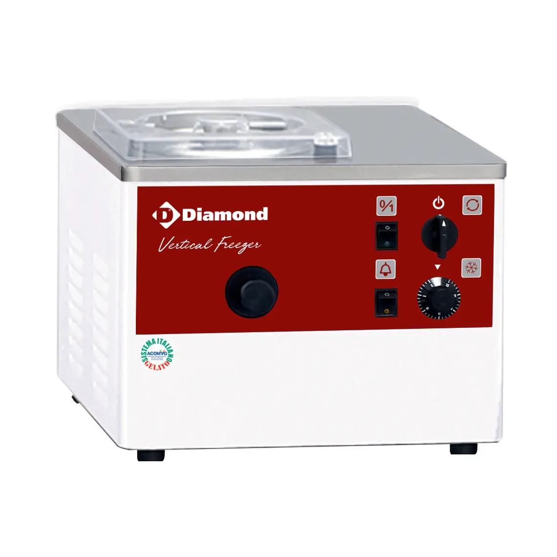 Turbine à glace verticale à poser, 5 L/h, condenseur à air