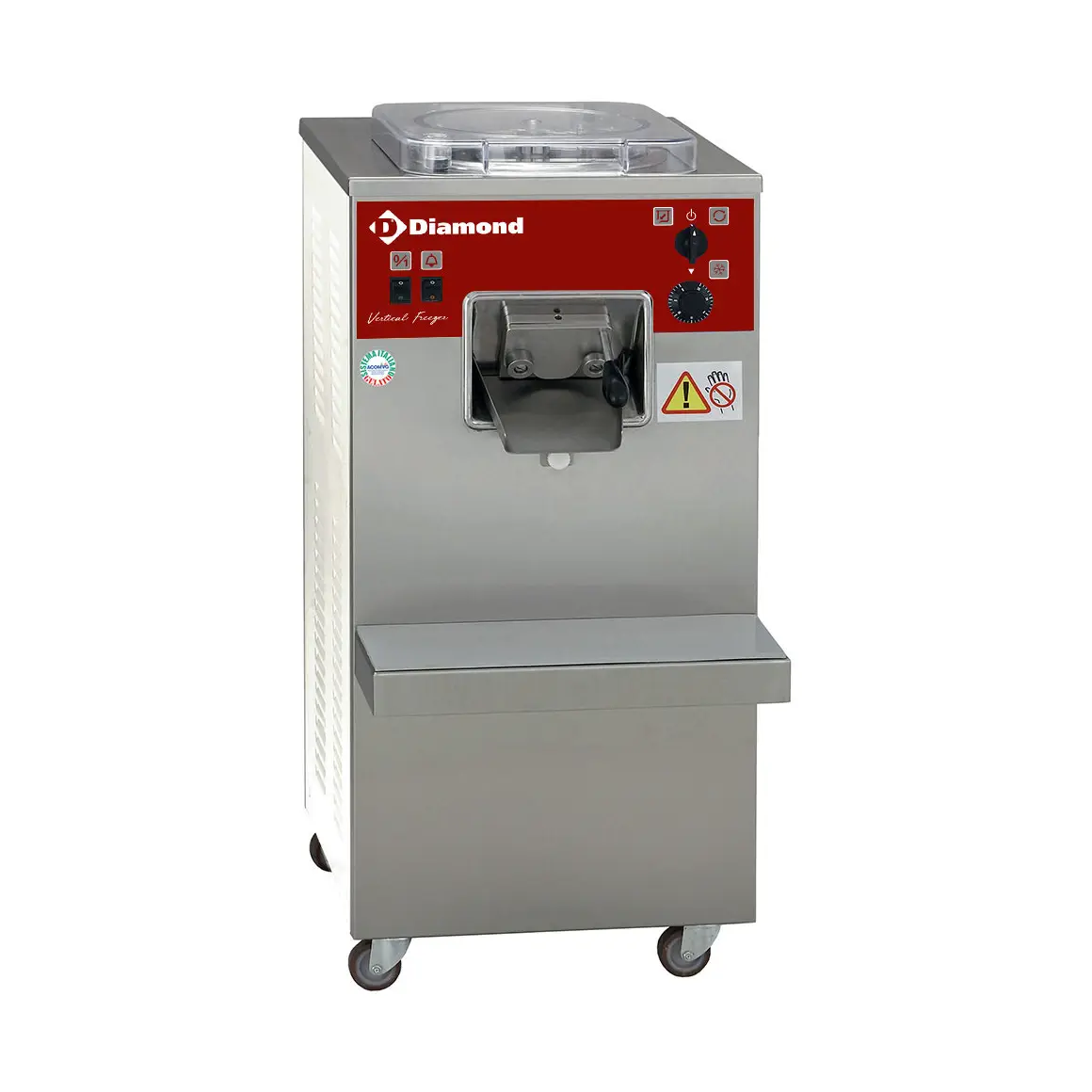 Turbine à glace verticale automatique, 20 L/h, condenseur à air