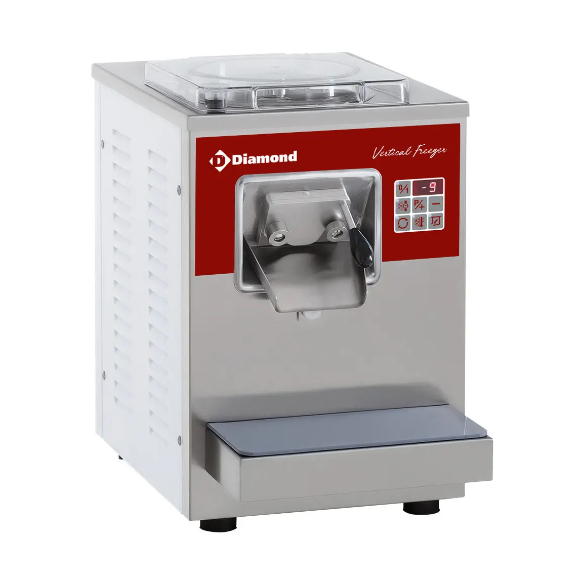 Turbine à glace verticale automatique à poser, 9 L/h, condenseur à air