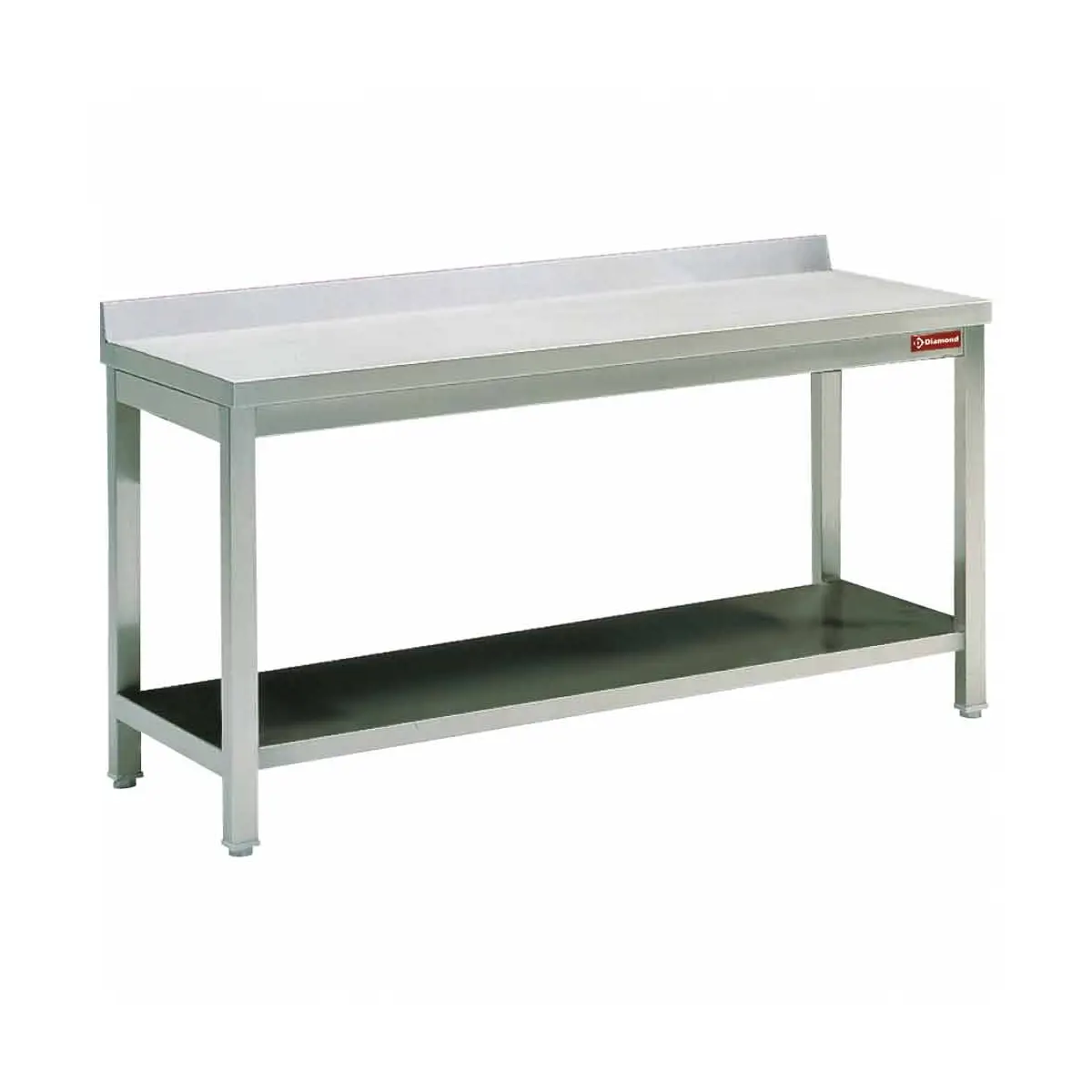 Table de travail avec étagère avec dosseret  - 1000 x 700 mm