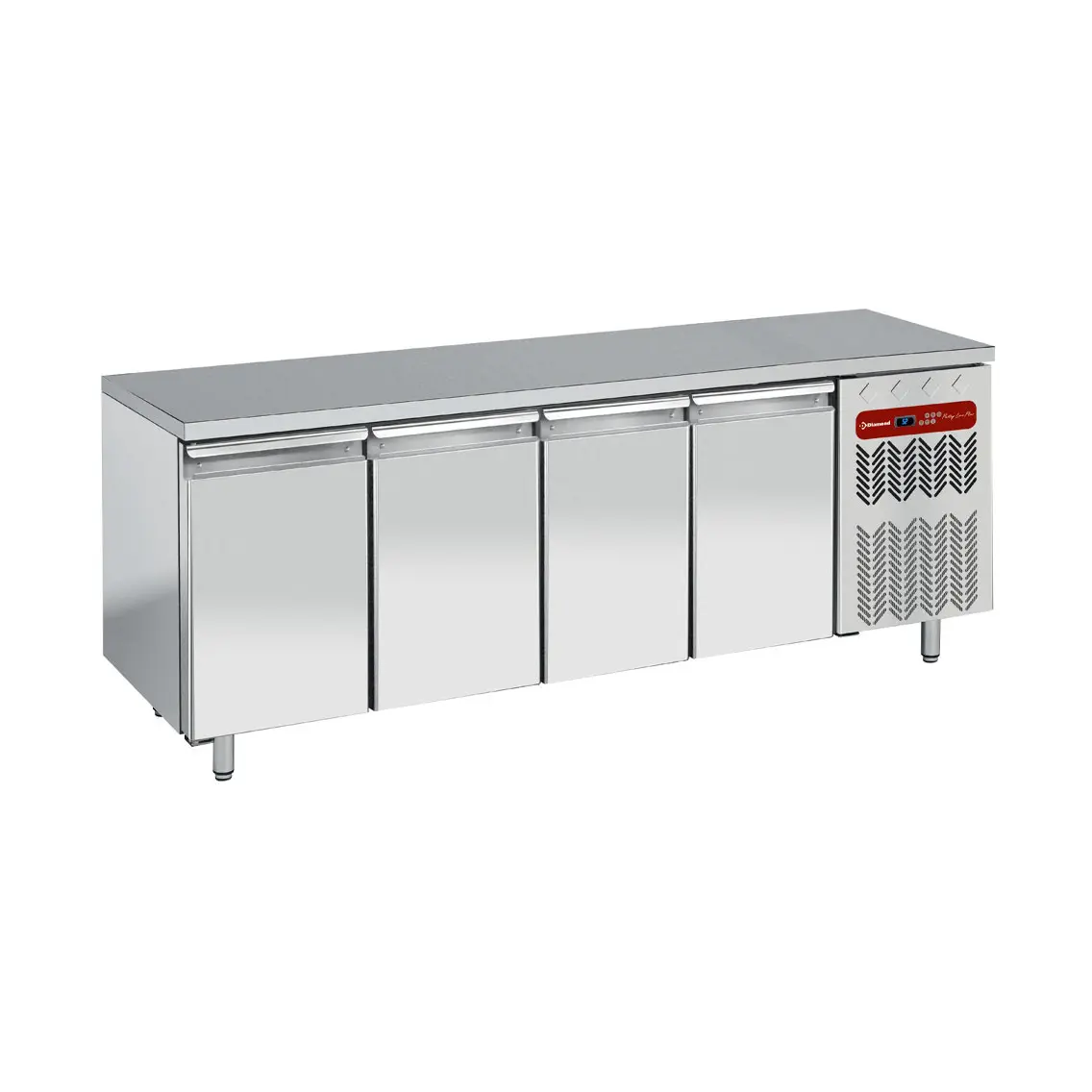 Table frigorifique, ventilée, 4 portes EN 600x400