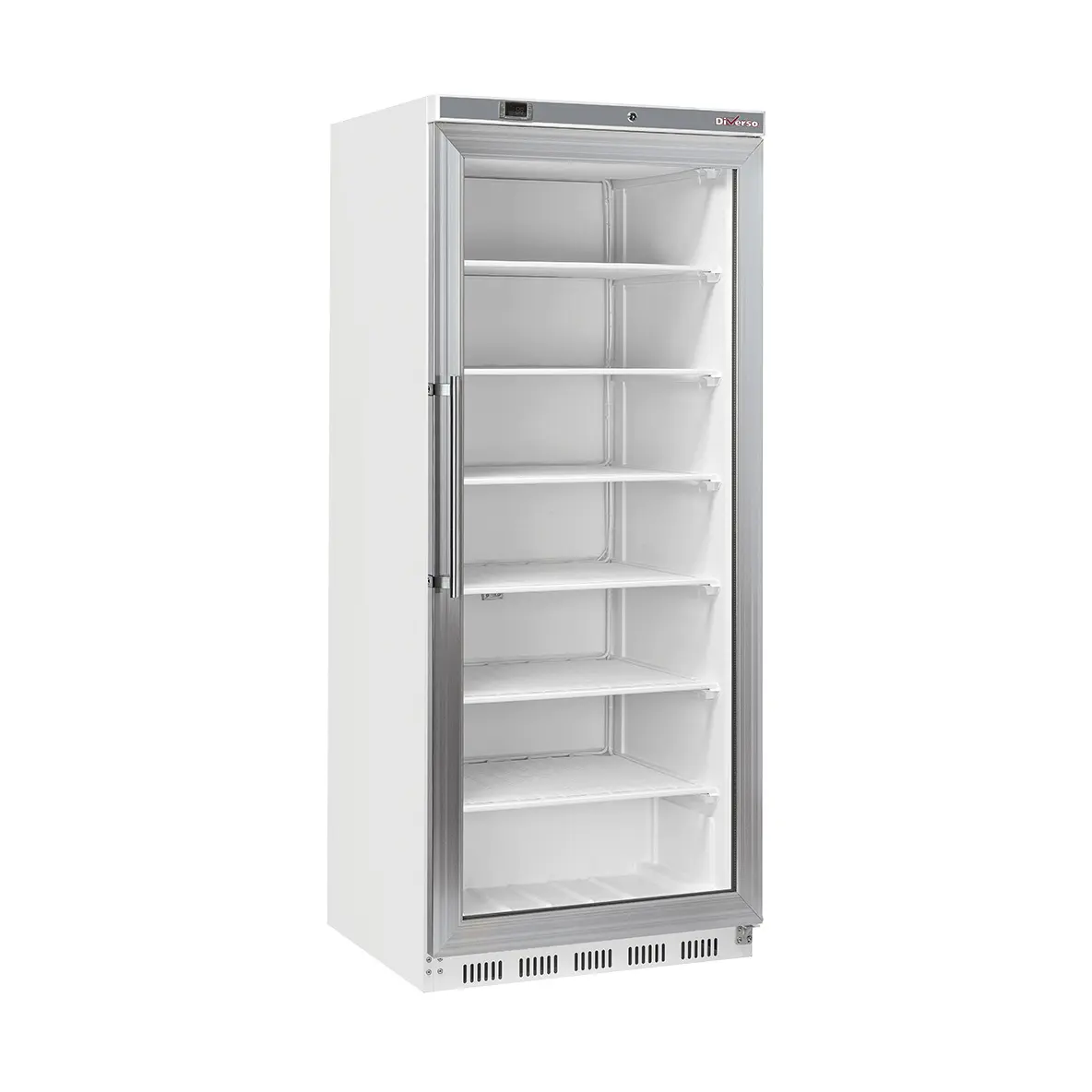 Armoire congélateur, porte vitrée, statique, 600 litres - Blanc