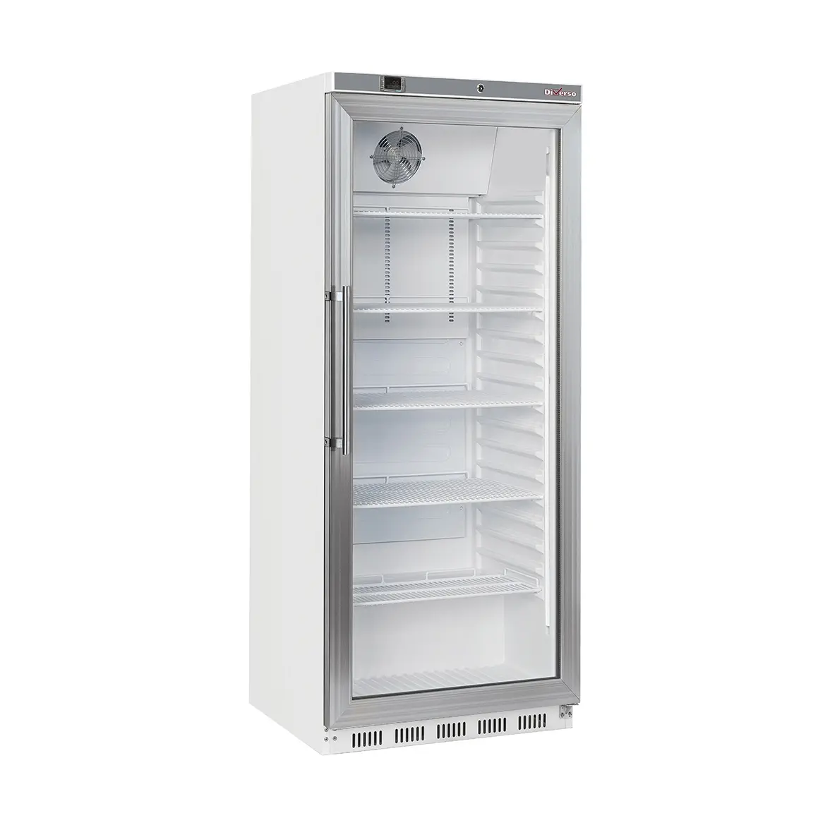Armoire frigorifique GN 2/1, porte vitrée, ventilée, 600 Litres - blanc