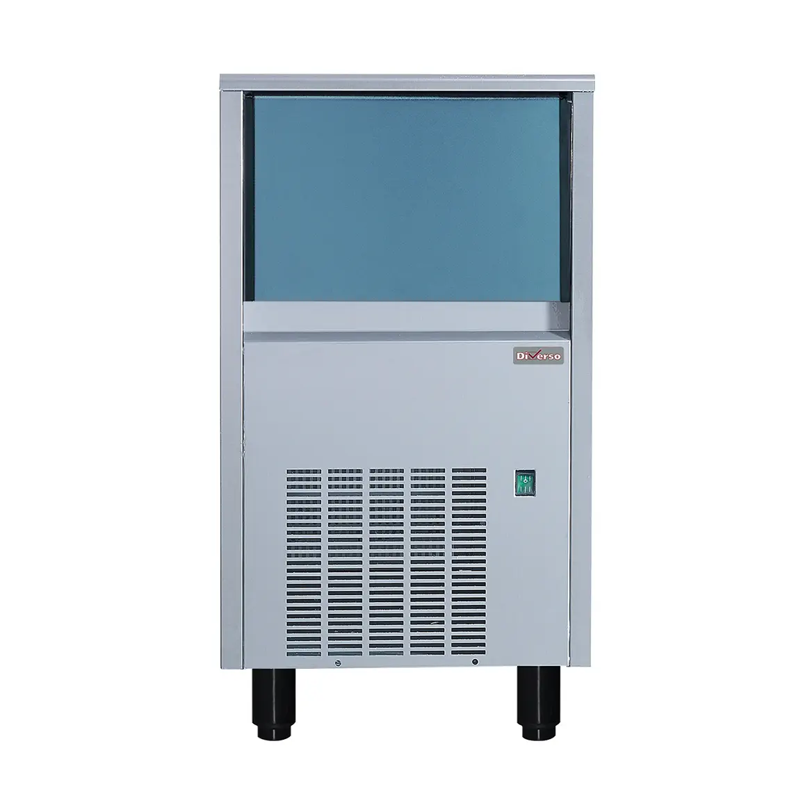 Machine à glaçons pleins (22 gr) 41kg/24h,avec réserve 15 kg inox