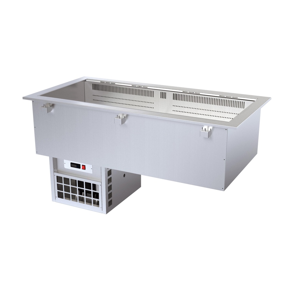 Cuve réfrigérée ventilée 3 GN avec groupe