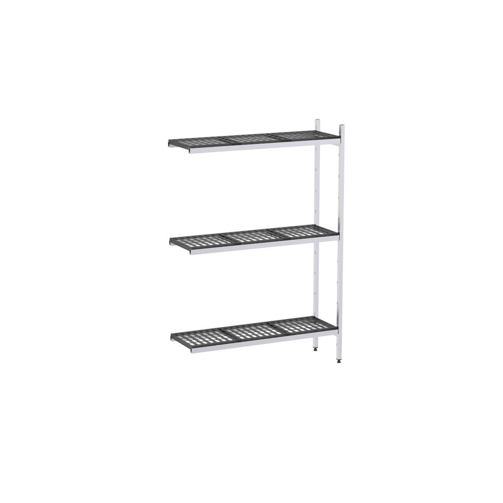 Rayonnage aluminium angle 771x370 1700 3 niveaux