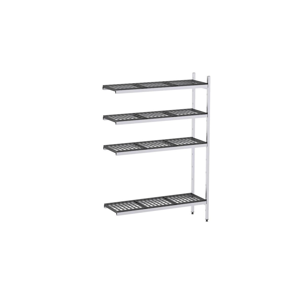 Rayonnage aluminium angle 689x570 2000 4 niveaux