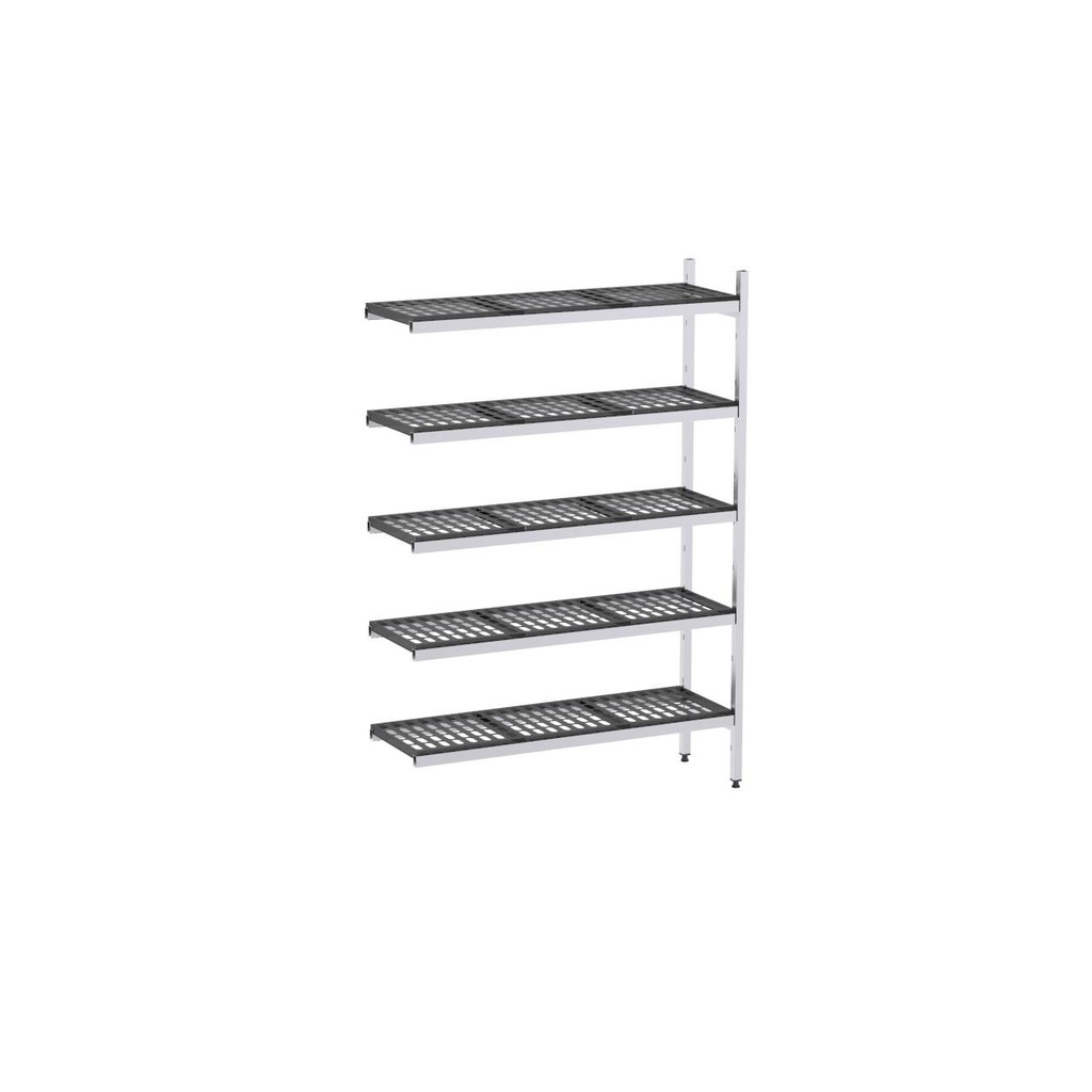 Rayonnage aluminium angle 771x570 2000 5 niveaux