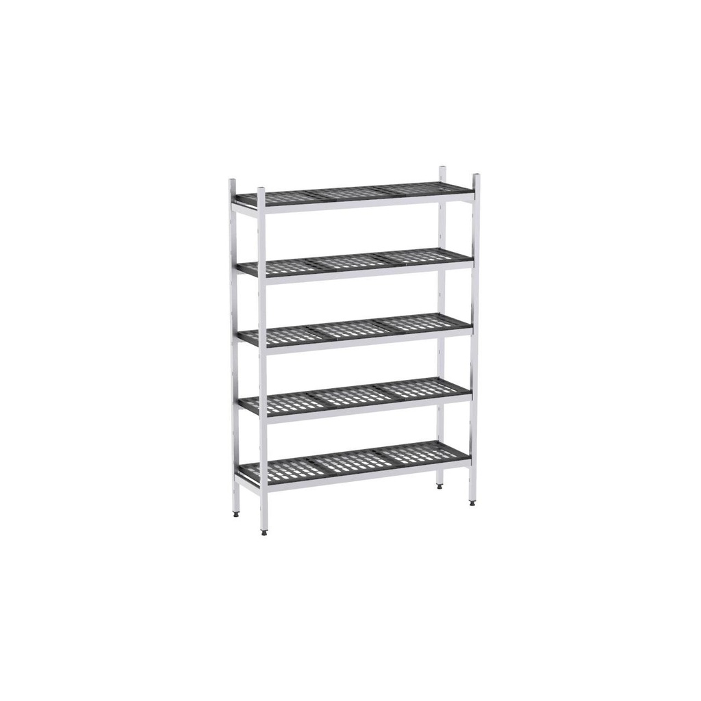 Rayonnage aluminium 1373x370 1700 5 niveaux
