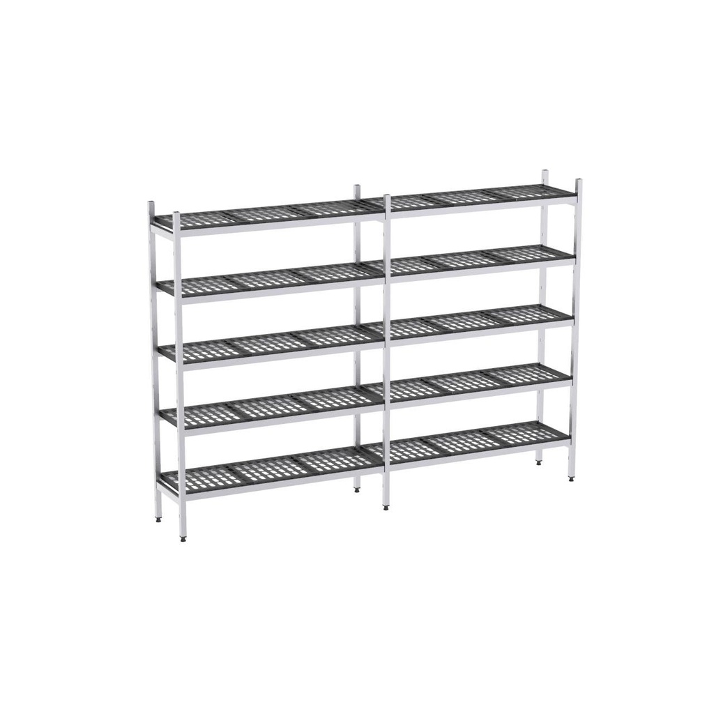 Rayonnage aluminium 2308x370 1700 5 niveaux