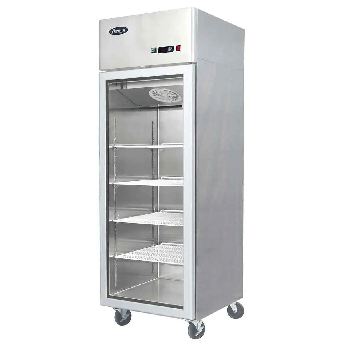 Armoire positive 1 porte vitrée 670L