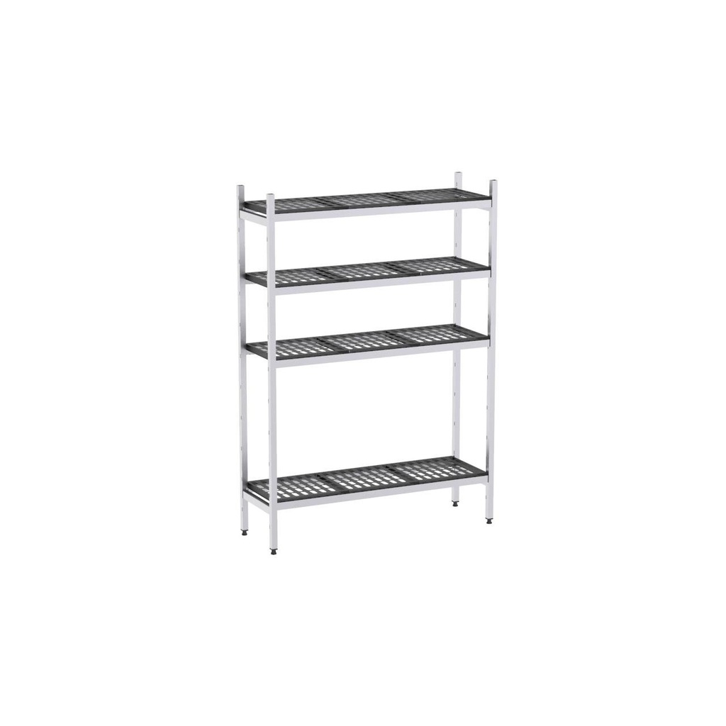 Rayonnage aluminium 1619x370 2000 4 niveaux