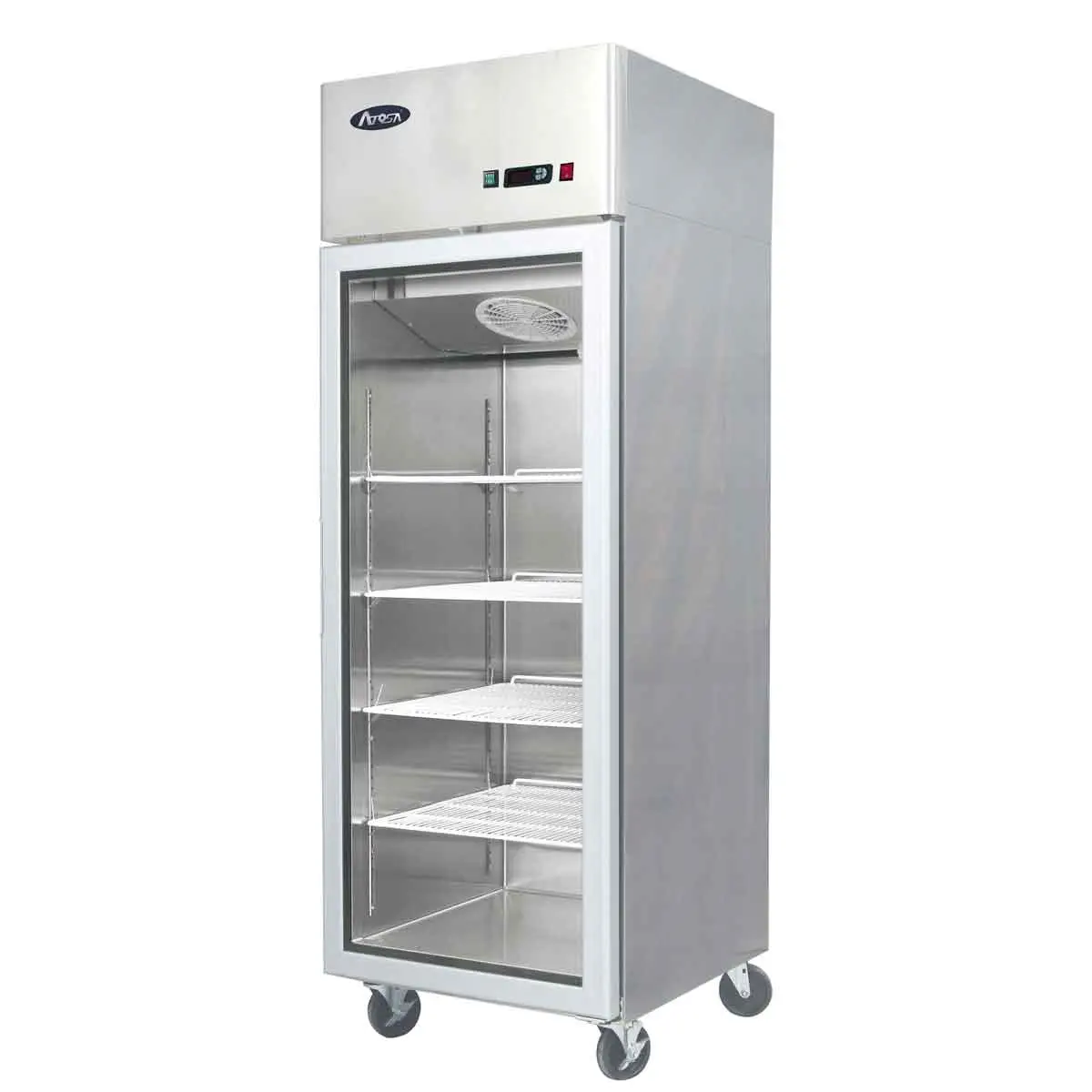Armoire positive compacte 1 porte vitrée 410L