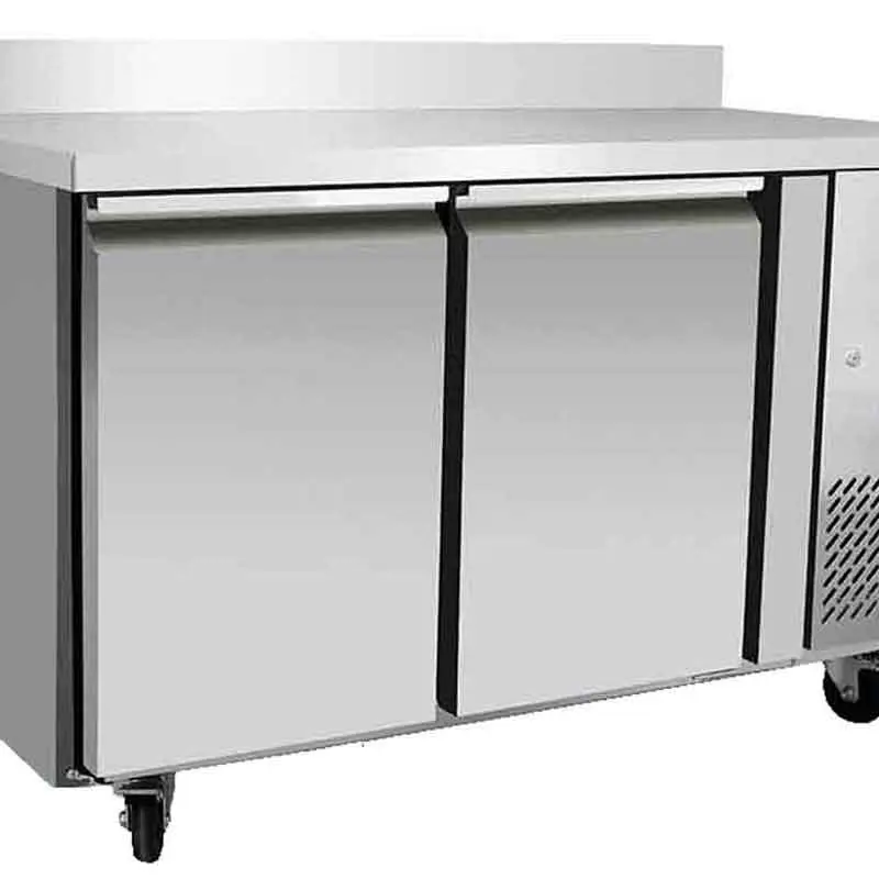 Table réfrigérée positive GN1/1 - 2 portes + dosseret 100mm - 280L