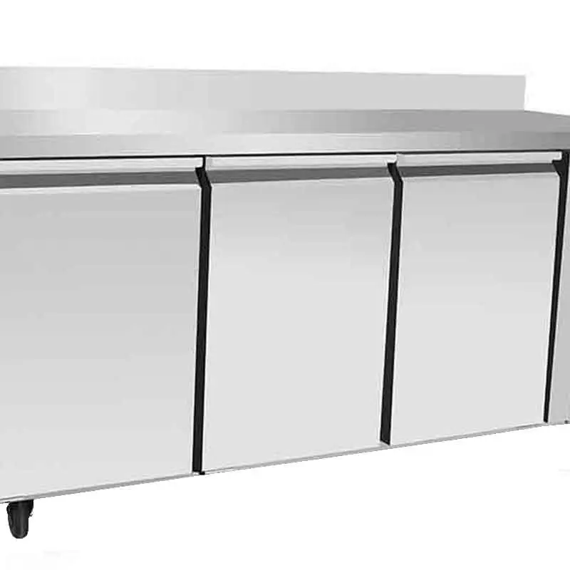 Table réfrigérée négative GN1/1 - 3 portes + dosseret 100mm - 420L