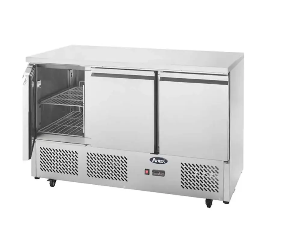 Meuble snacking GN1/1 - 3 portes - 380L - Inox