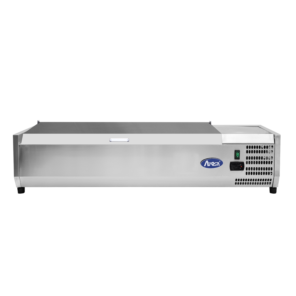 Présentoir à ingrédients VRX 1400/380 - Couvercle inox - 32L - Inox
