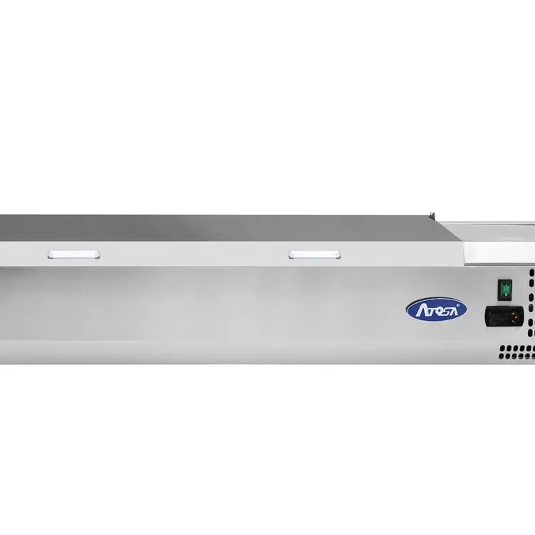 Présentoir à ingrédients VRX 1600/380 - Couvercle inox - 58L - Inox