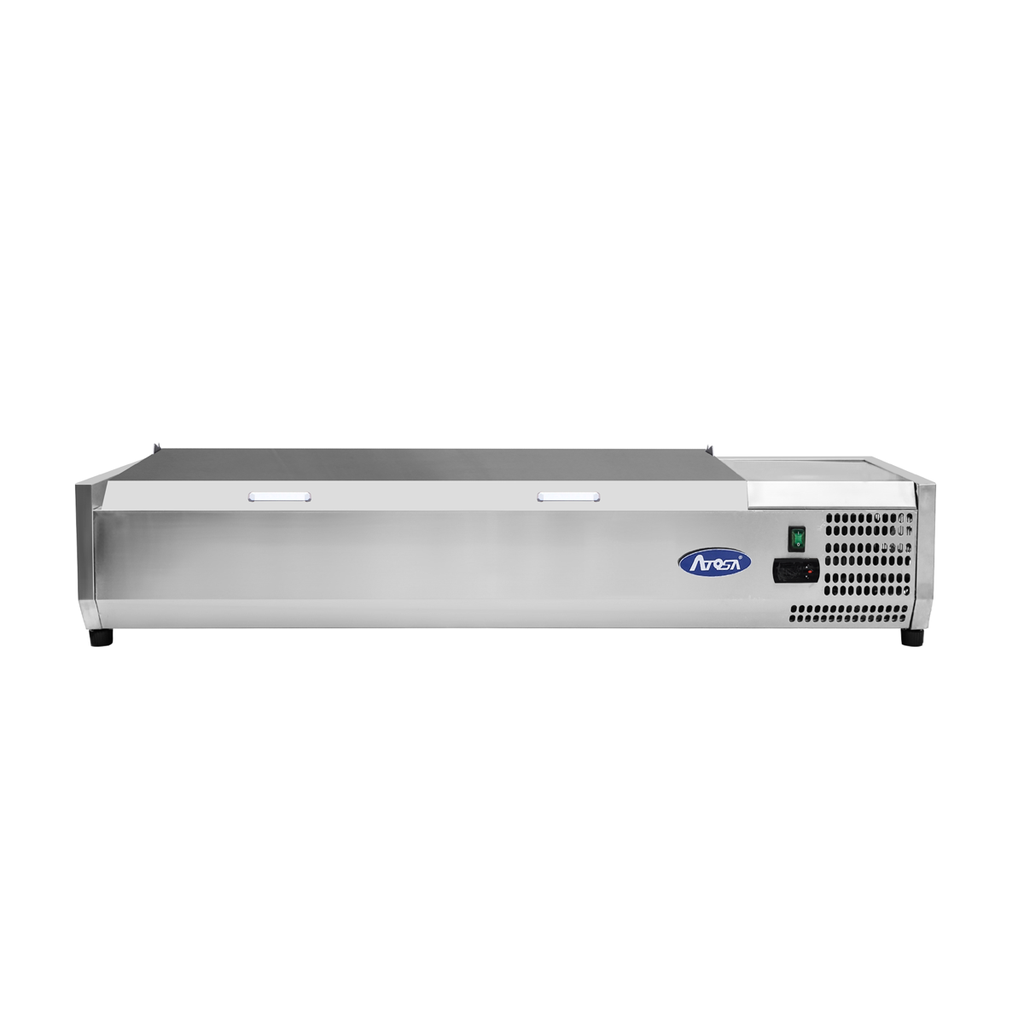 Présentoir à ingrédients VRX 1600/380 - Couvercle inox - 58L - Inox
