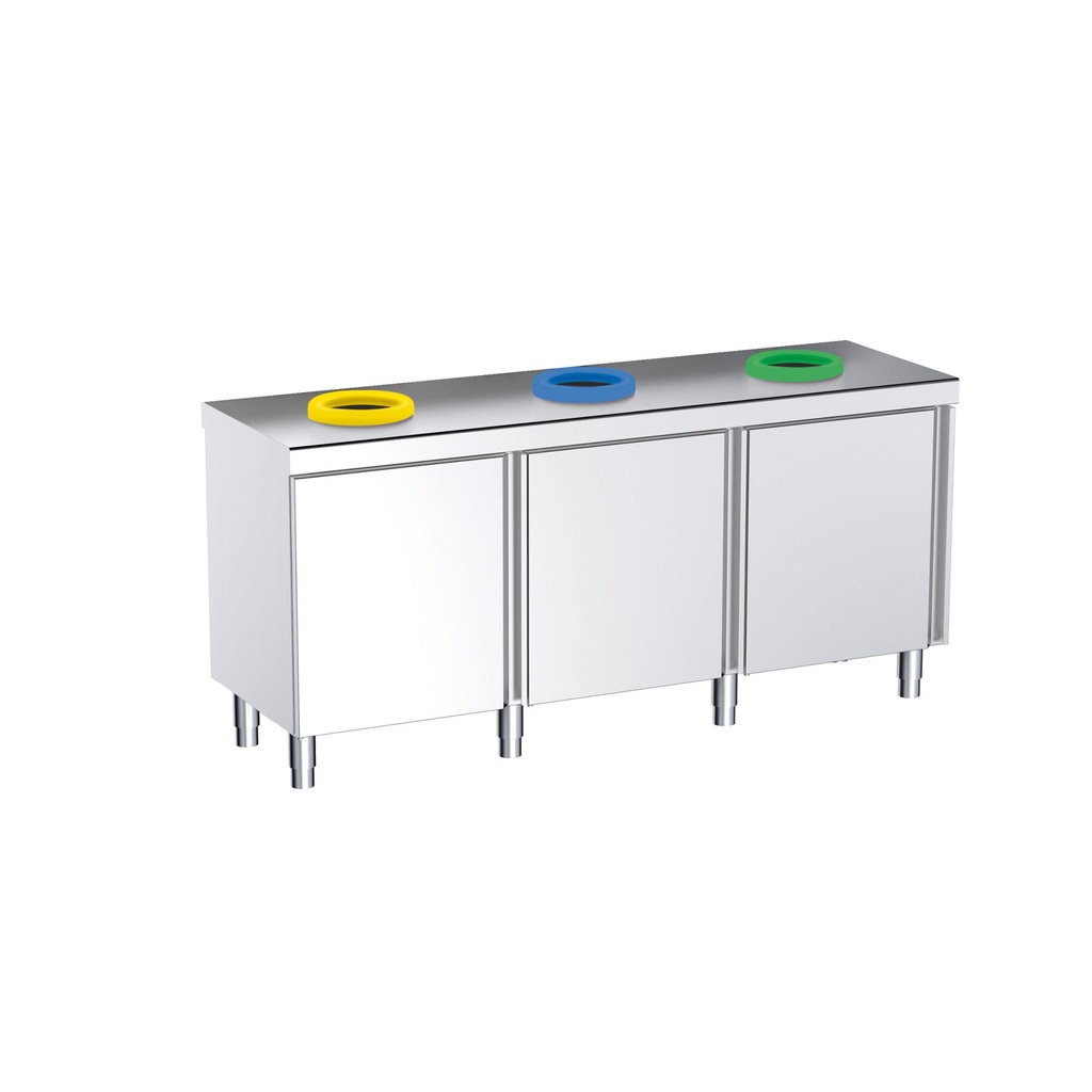 Mobilier central fermé recyclé pour enfants 1200x600x700