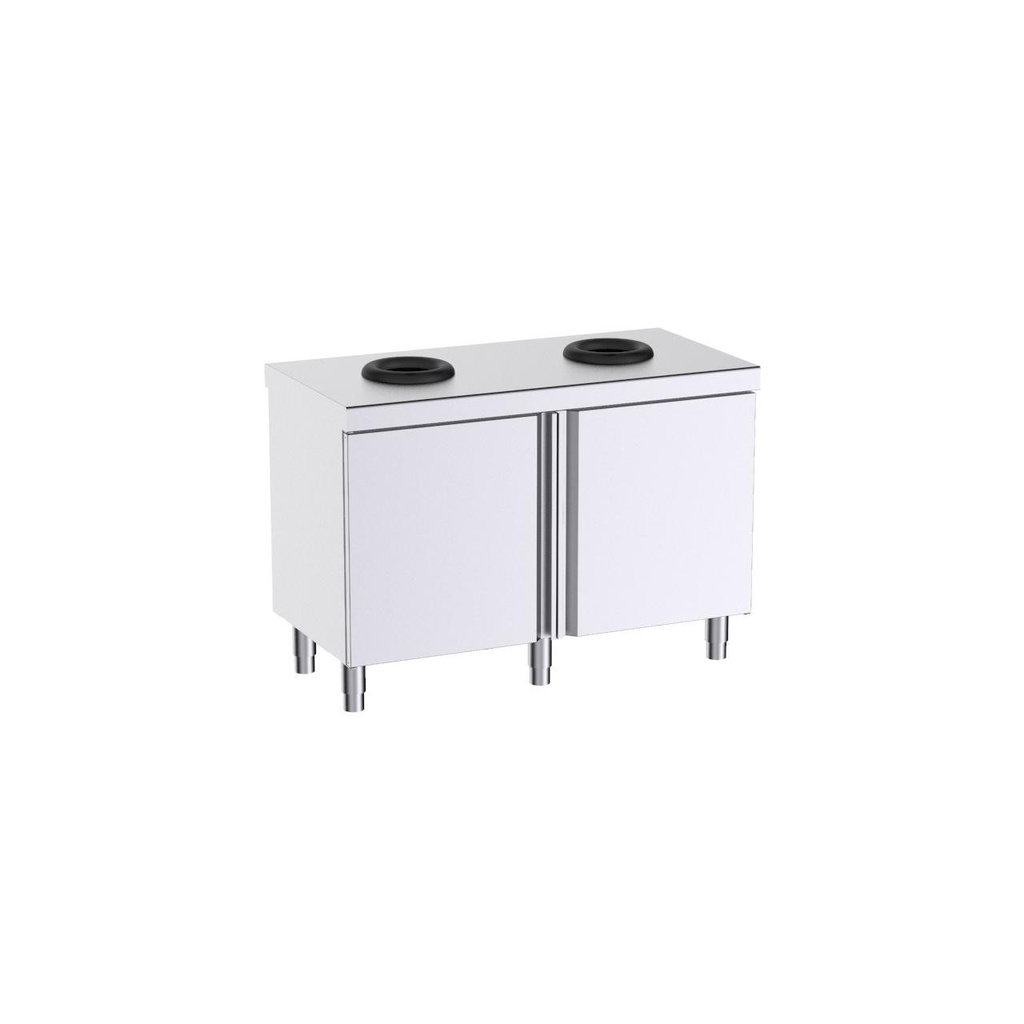Mobilier central fermé recyclé 1200x600x850