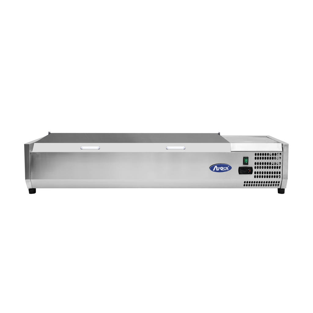 Présentoir à ingrédients VRX 1800/380 - Couvercle inox - 67L - Inox