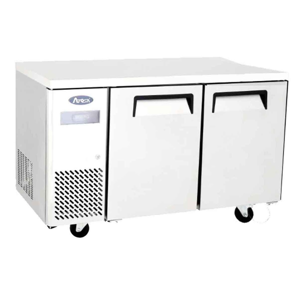 Table réfrigérée compacte positive - 2 portes - 370L