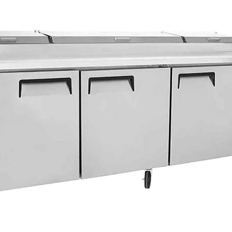 Table à pizzas 3 portes - 12 bacs GN1/3