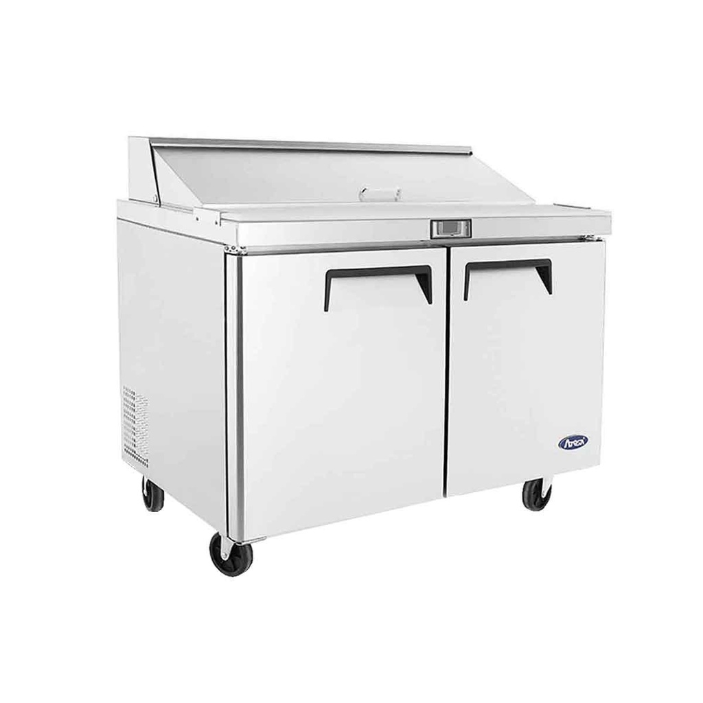 Meuble saladette 2 portes - 12 bacs GN 1/6