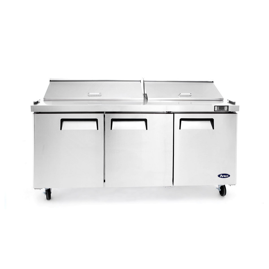 Meuble saladette 3 portes - 18 bacs GN 1/6