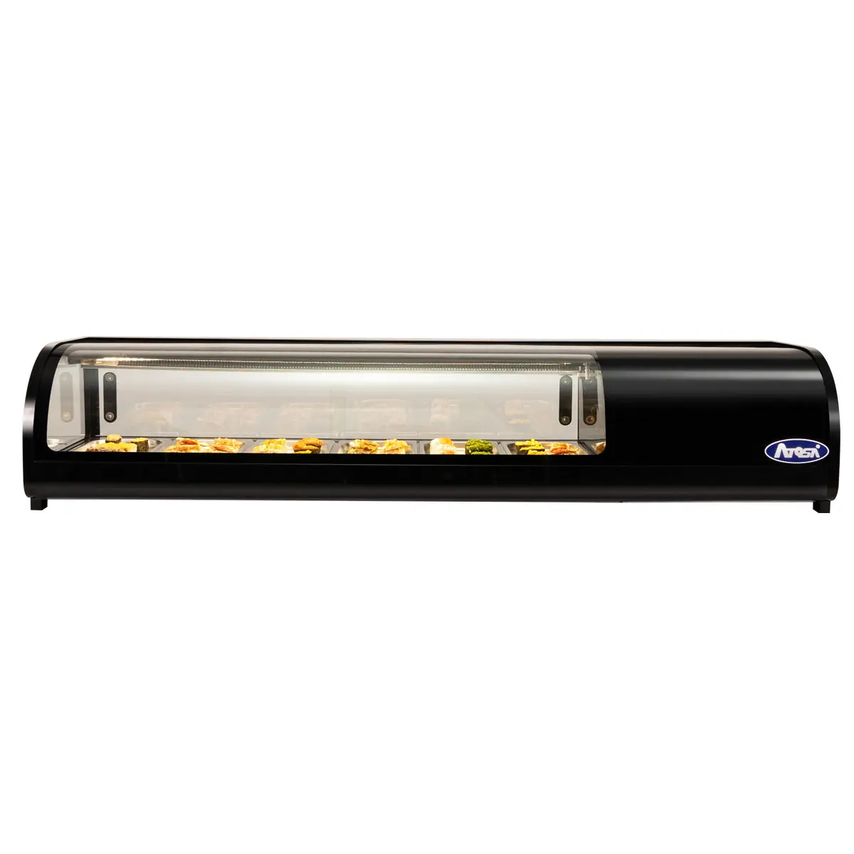 Vitrine à sushis 75L - 6 bacs GN1/3 - Vitrage bombé
