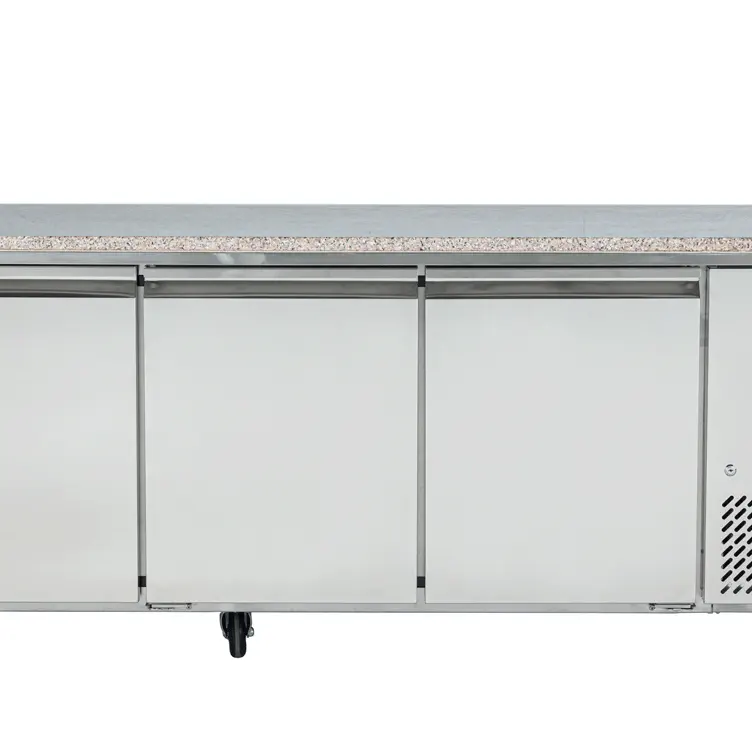 Tour pâtissier réfrigéré 3 portes - 600x400 - Plan de travail marbre