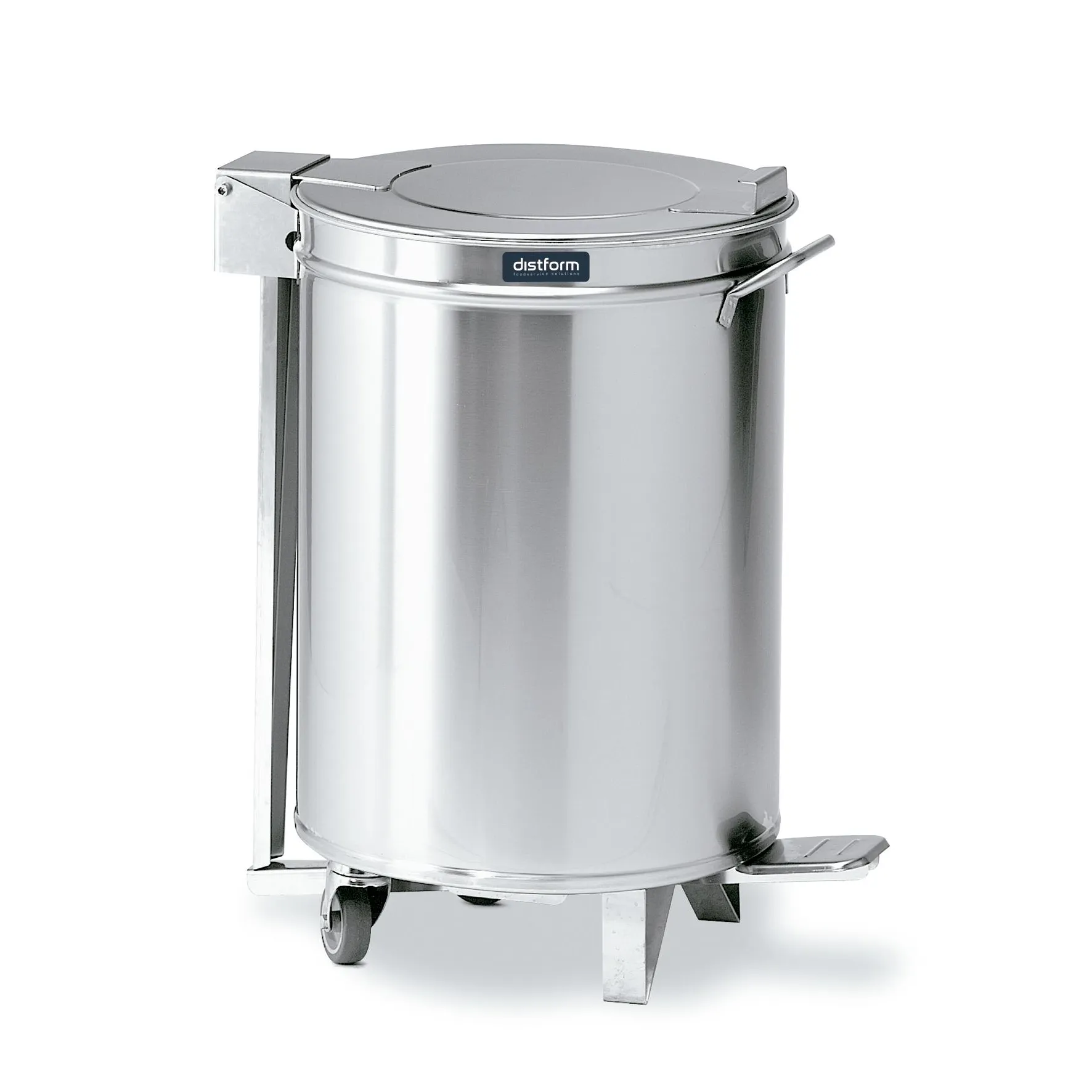 Poubelle à 2 roulettes avec couvercle à pédale (capacité 50 L)