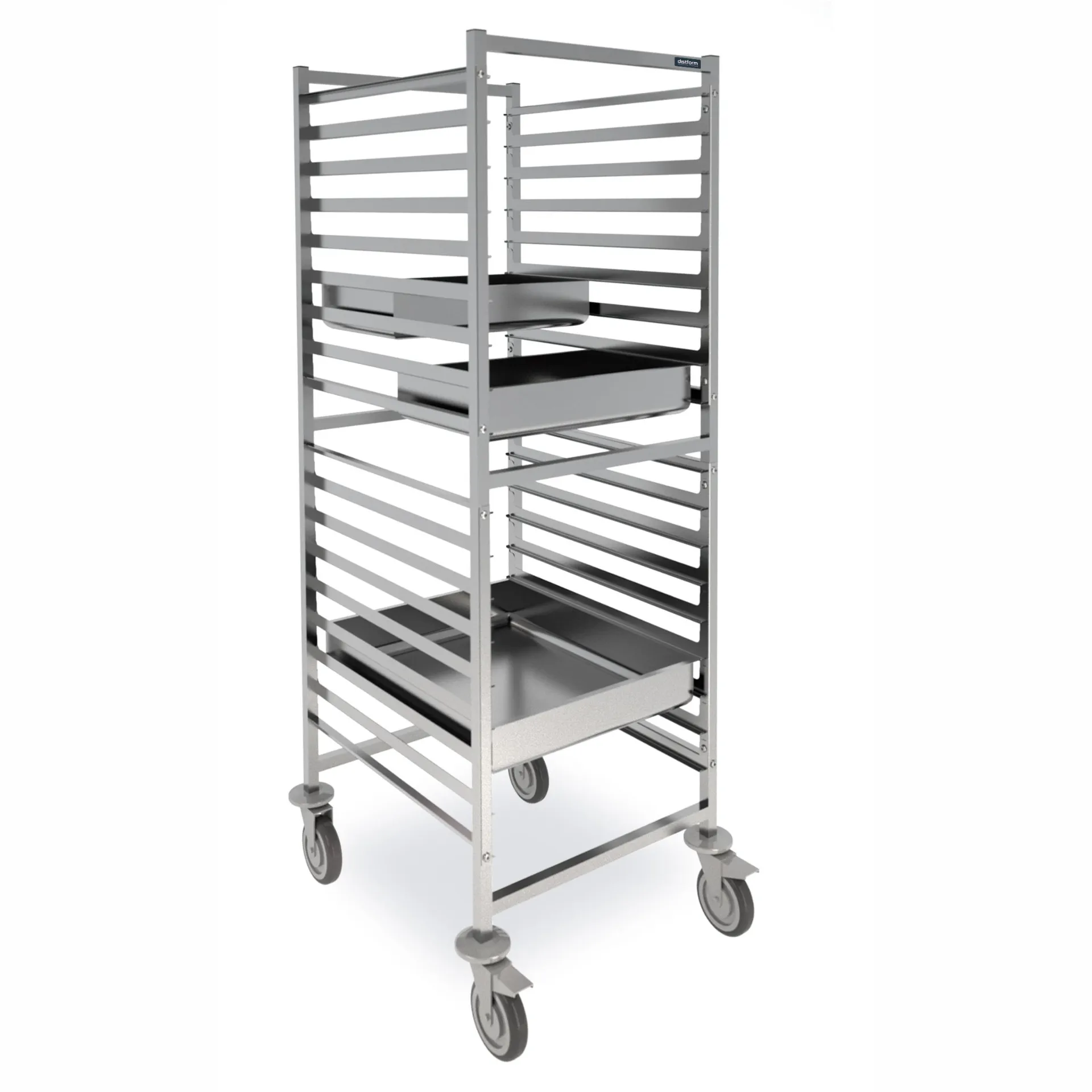Chariot GN 2/1 haut 660x750x1700